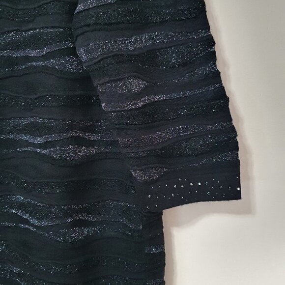 Stizzoli Blended Wool Glitter Top and Pleated Skirt Set - Picture 7 of 14